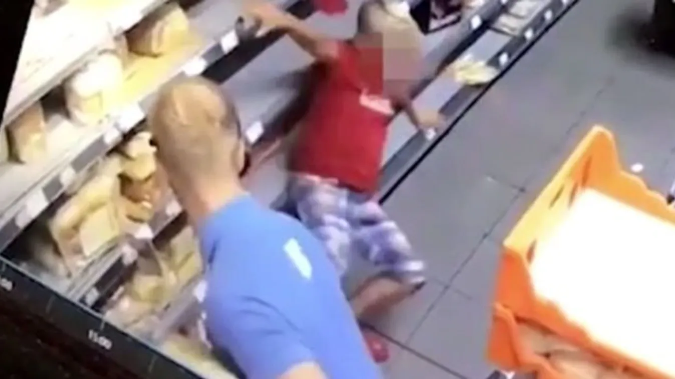 Kekeckedett a kisgyerek az árufeltöltővel, aki mérgében bepakolta őt is a polcba – videó