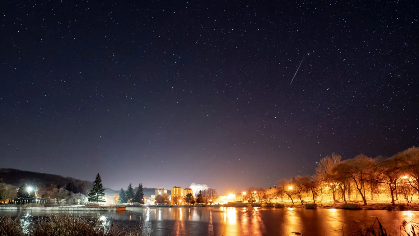 Így festett a Geminidák meteorraj Salgótarján felett