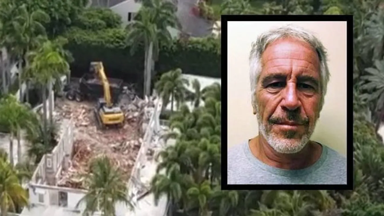 Így rombolják le a szexragadozó Jeffrey Epstein egykori luxusvilláját – videó