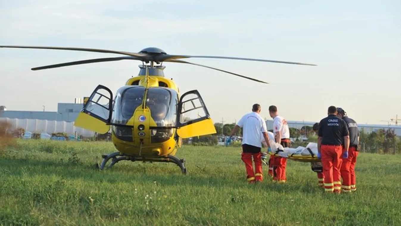 Saját traktora alá szorult a 70 éves férfi Dunakeszin – képek