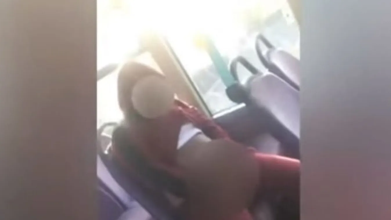Buszon élvezkedett a perverz férfi – videó 18+