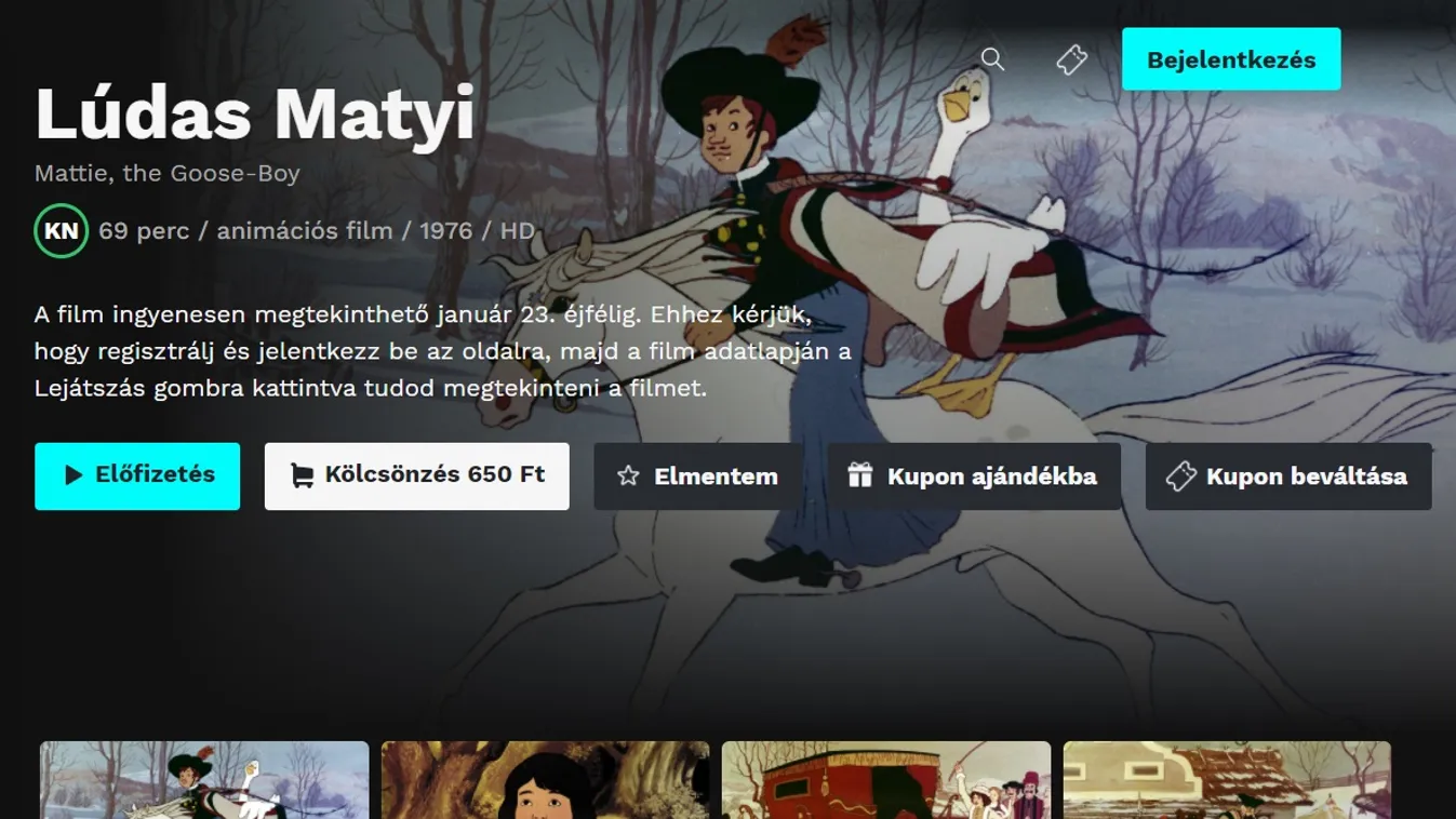 Hat magyar animációs film ingyenesen nézhető a magyar Netflixen