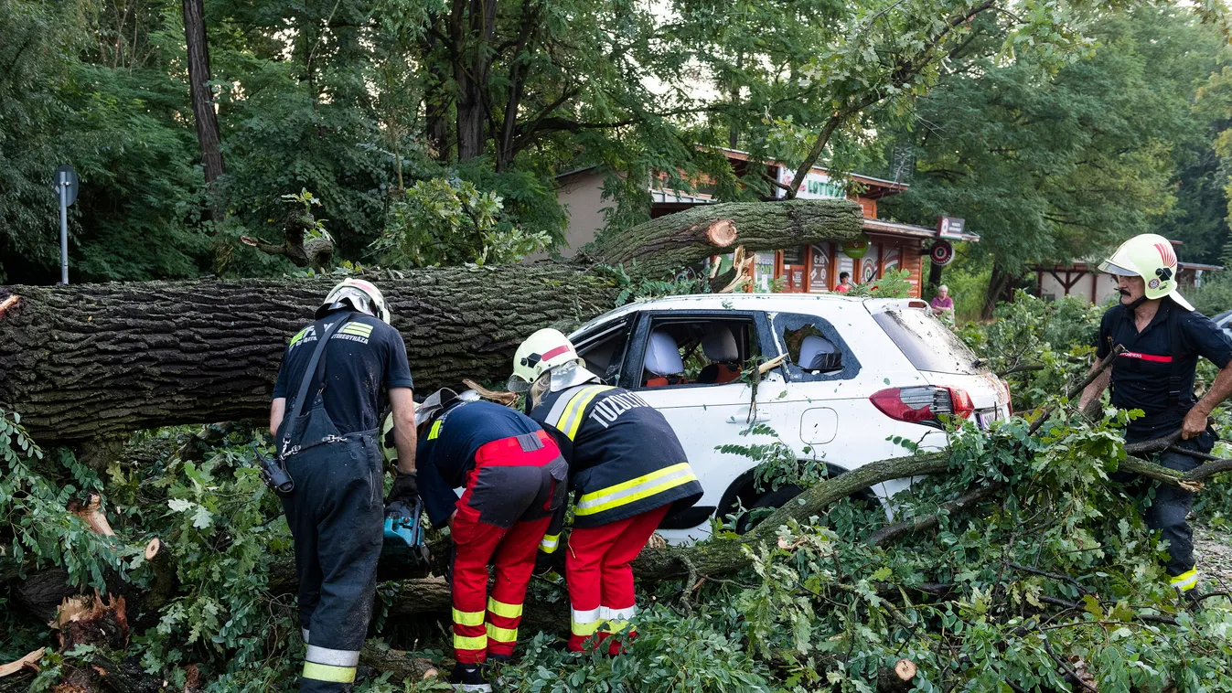 Pusztított a vihar az országban: kidőlt fák, felborult autók mindenhol