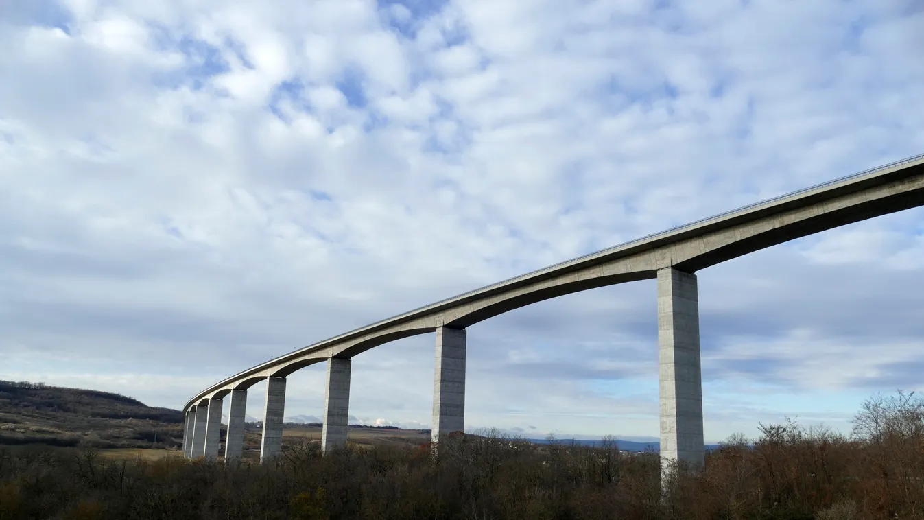 Koroshegy,Valley,Bridge,Is,A,Motorway,Bridge,On,The,Hungarian