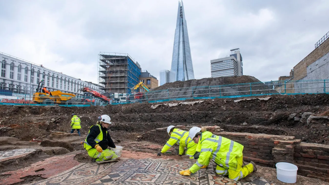 Előkelő ókori szálloda mozaikpadlójára bukkantak Londonban