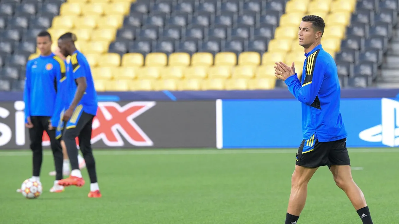 Áll a bál, Ronaldo testőrökkel jelent meg az edzésen