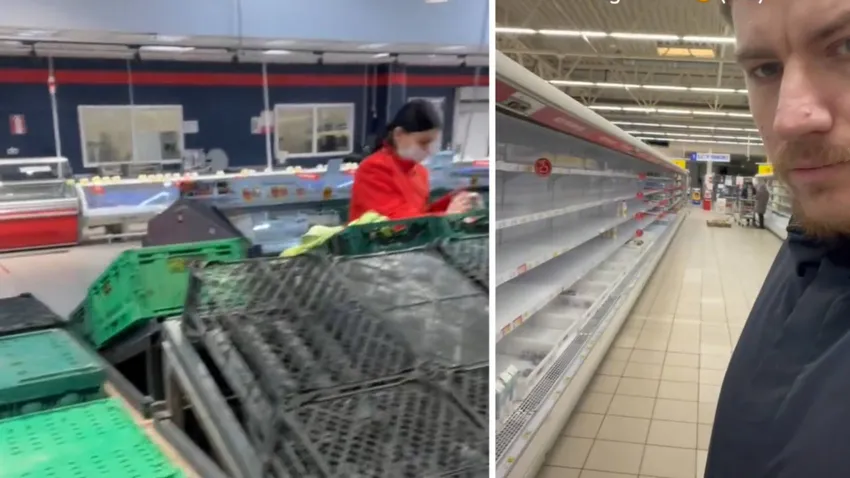 A háború másik arca: így néz ki ma egy szupermarket Ukrajnában