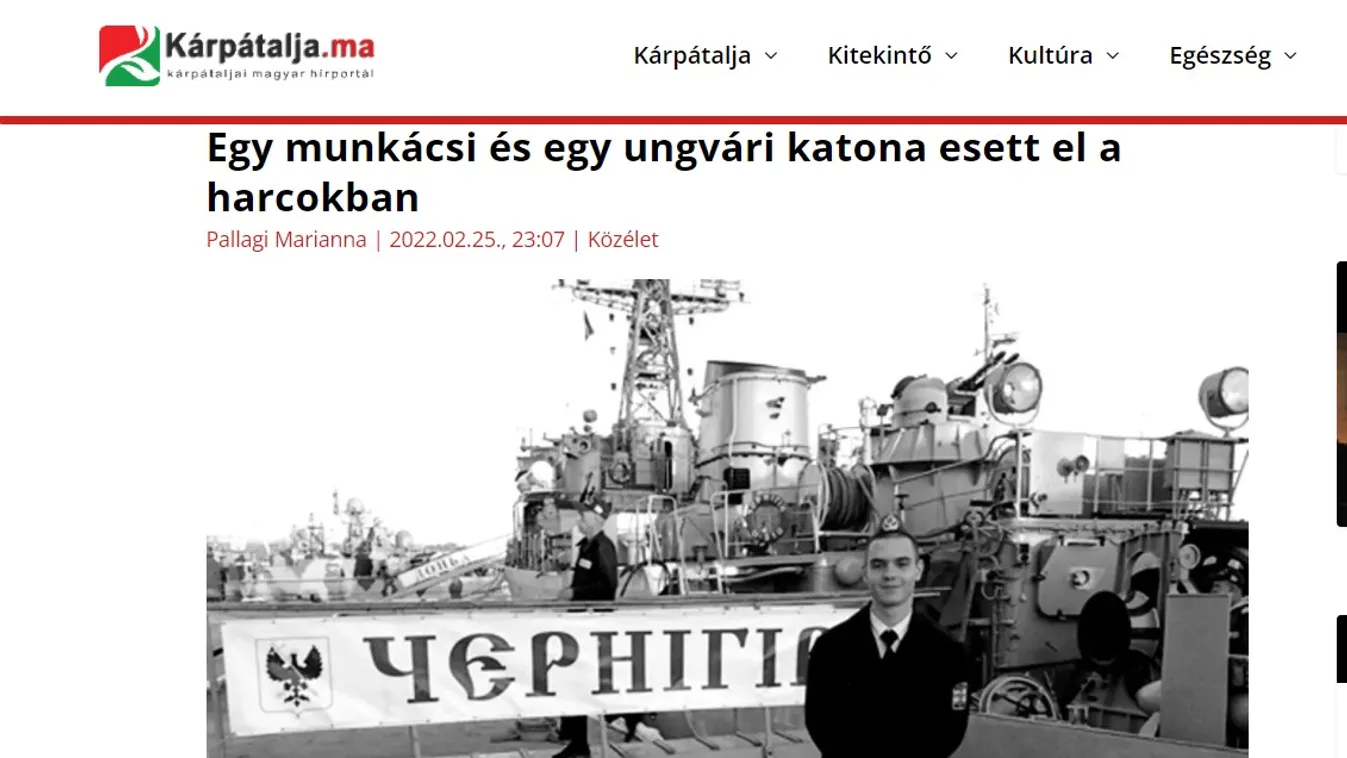 Fegyvert fog Ukrajnáért a háború magyar hősi halottjának özvegye