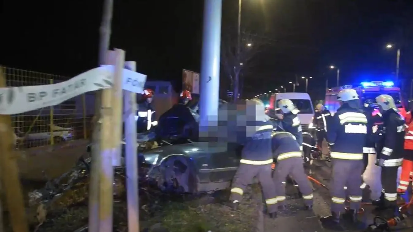 Megrázó videó a 22 éves fiú életét követelő budapesti balesetről