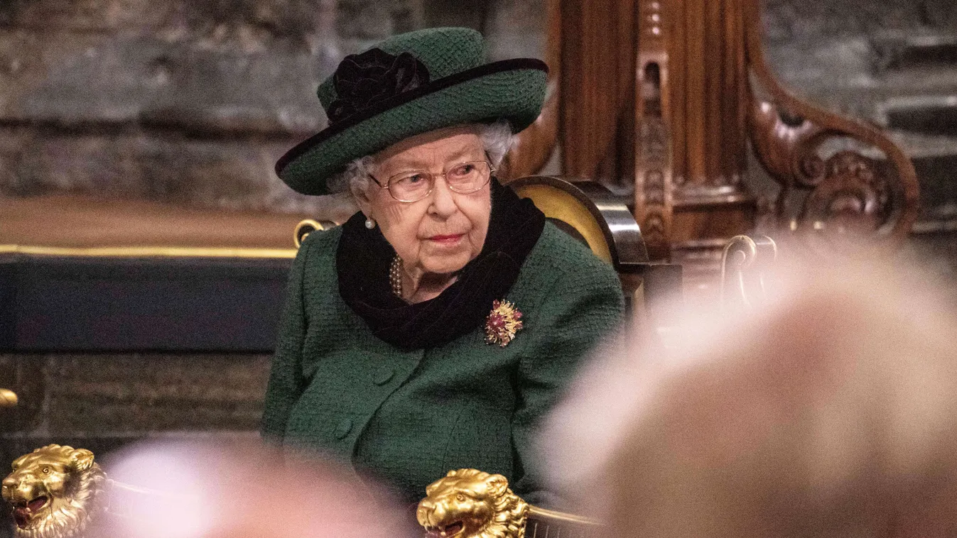 Britain's Queen Elizabeth II attends a Service of Thanksgiving for her late husband, Britain's Prince Philip, Duke of Edinburgh, at Westminster Abbey in central London on March 29, 2022. - A thanksgiving service will take place on Tuesday for Queen Elizabeth II's late husband, Prince Philip, nearly a year after his death and funeral held under coronavirus restrictions. Philip, who was married to the queen for 73 years, died on April 9 last year aged 99, following a month-long stay in hospital with a heart complaint. (Photo by RICHARD POHLE / POOL / AFP)