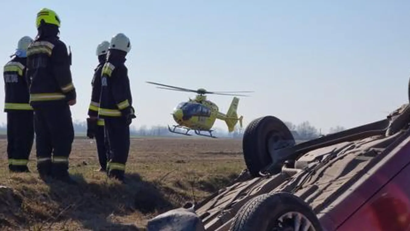 Mentőhelikoptert riasztottak Kisszállásra, borzalmas baleset történt