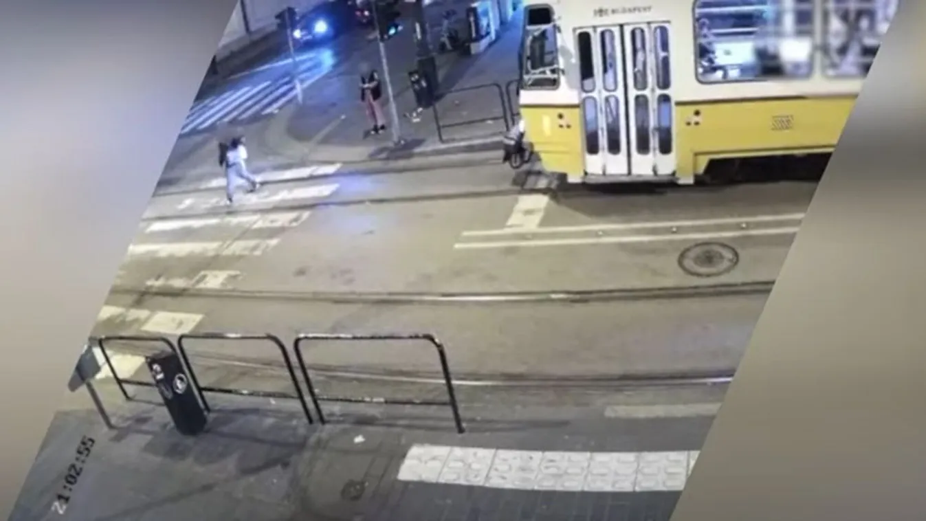 Brutális gázolást vett fel egy kamera Budapesten, csak erős idegzetűeknek!