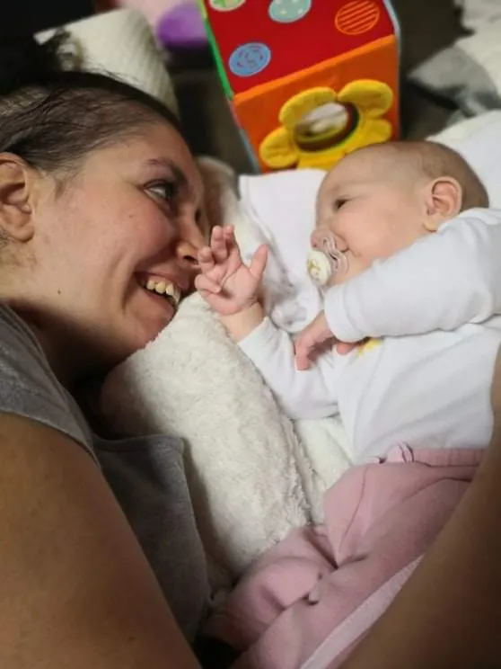 Baranyai Tímea covidos kismama