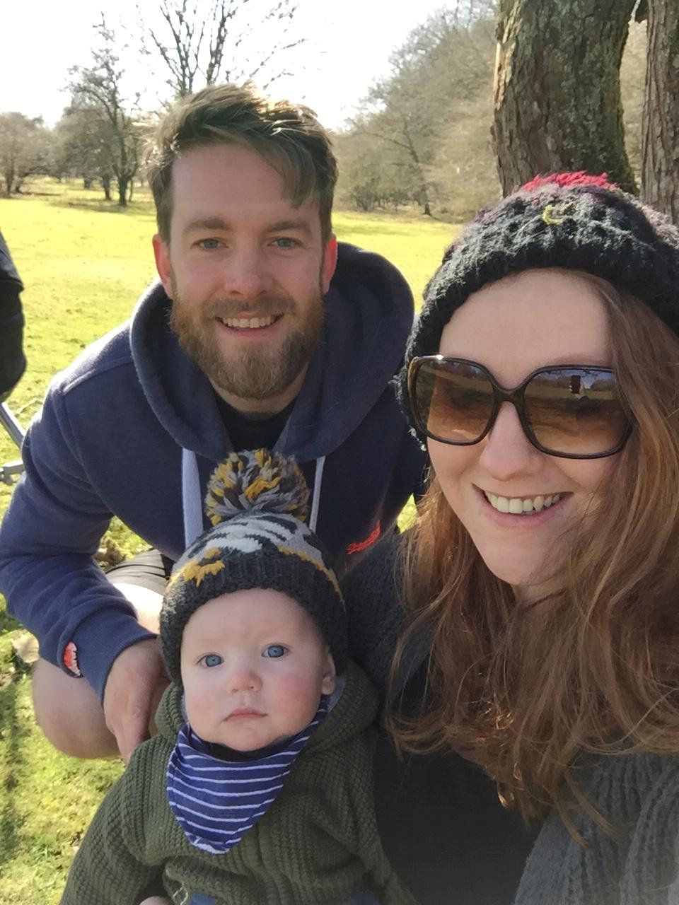 Jon Parsons, 30, and Kathryn Rowlands, 29, with Alexander Parsons  