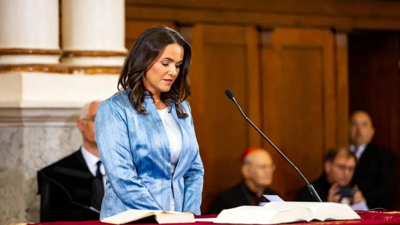 "Hálával a szívemben jöttem ma ide" - Novák Katalin Magyarország új köztársasági elnöke