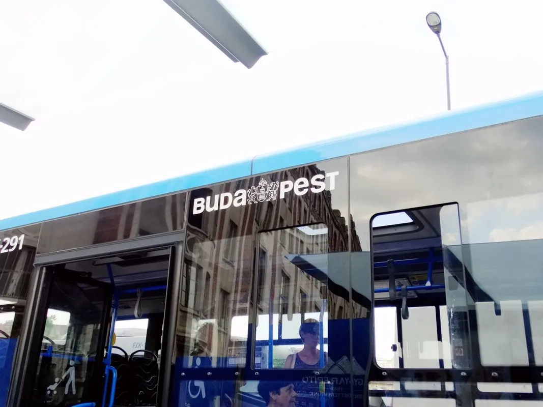 The,Local,Bus,In,Bus,Station,Before,Departure,In,Budapest