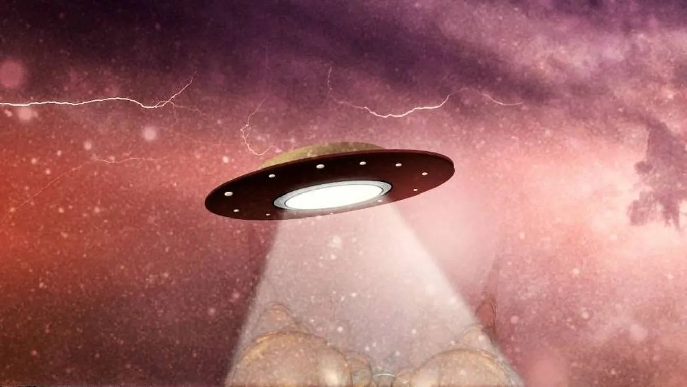 ufo, földönkívüli, időutazó, összeesküvés-elmélet, illusztráció