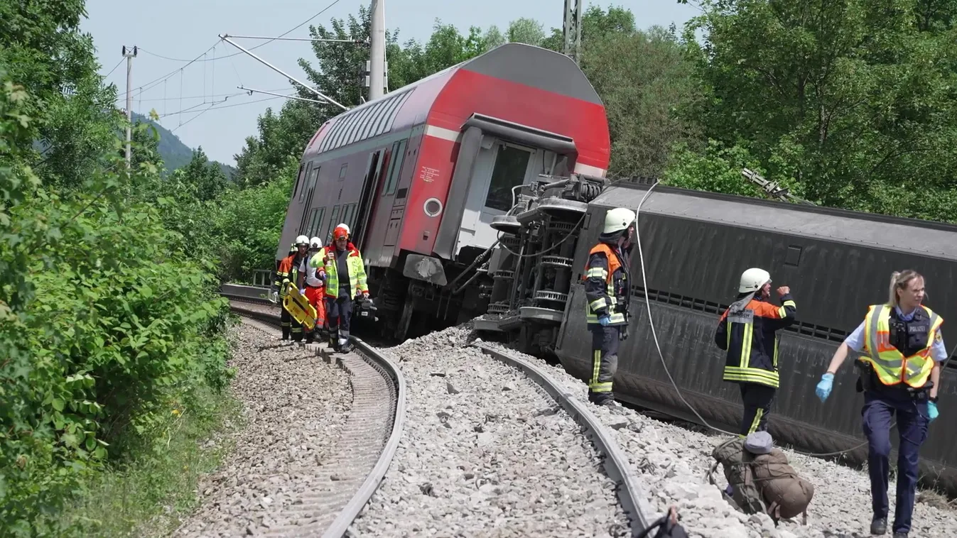 Vonatbaleset történt Németországban, München felé