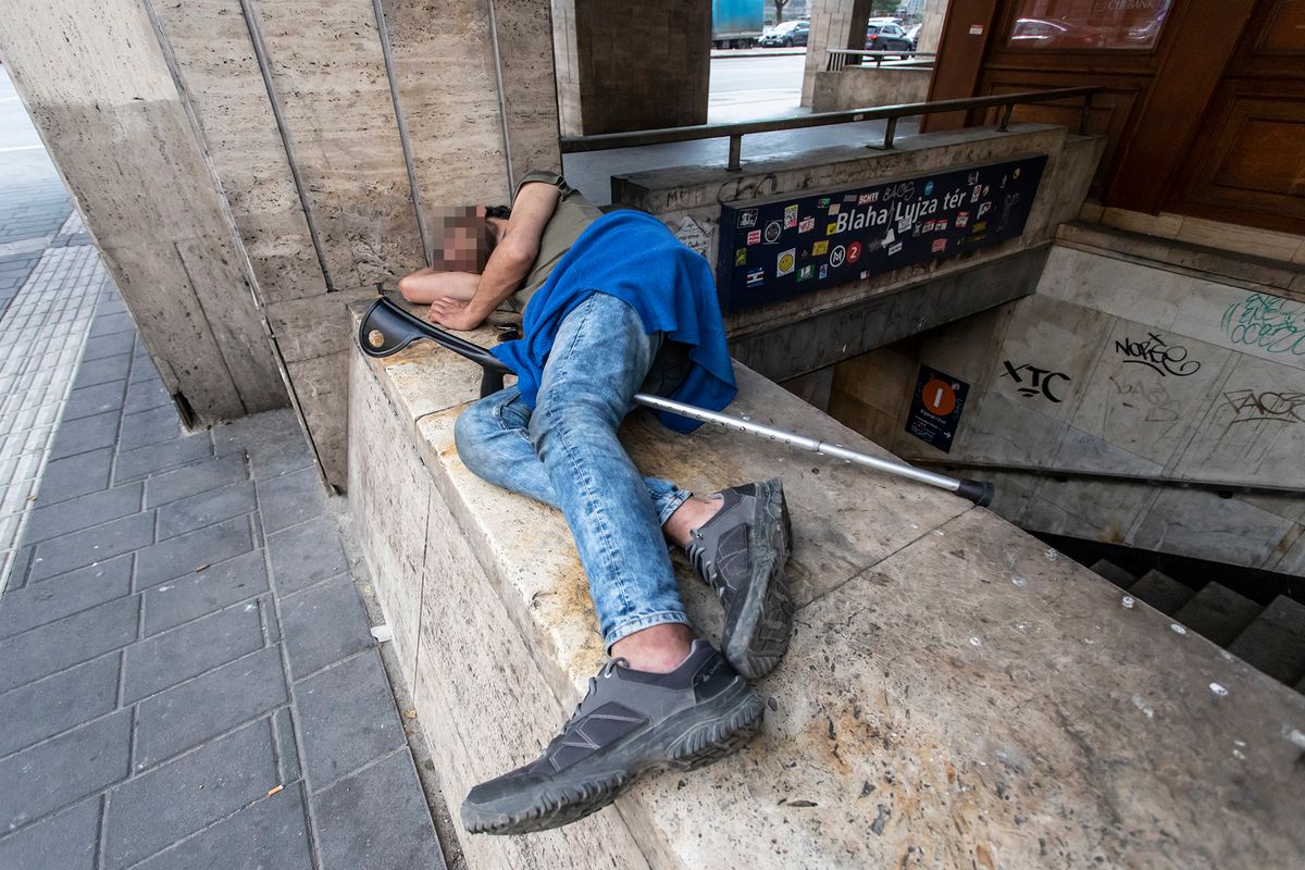 20220613 Hajléktalanok a hetedik kerületeben          Budapest    Fotó: Máté Krisztián (MK) Metropol