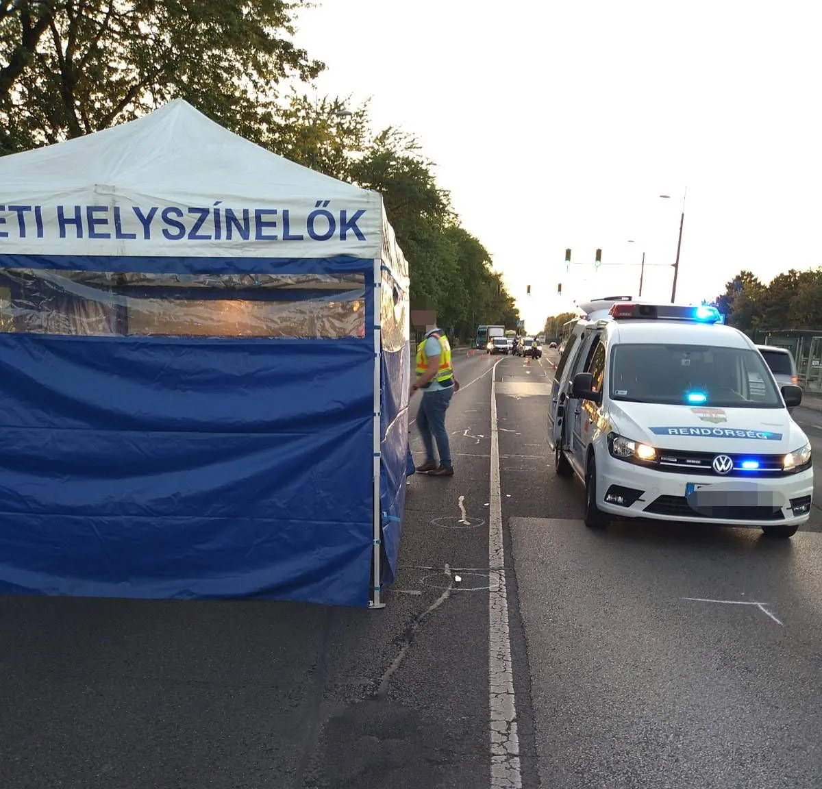 Baleset, gyalogosgázolás, Ferihegyi Reptérre vezető út, 2022. június 23, BORS