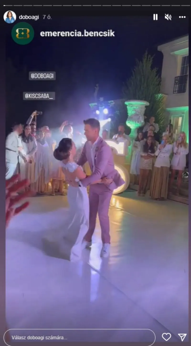 Dobó Ági esküvő, Instagram, Insta-sztori