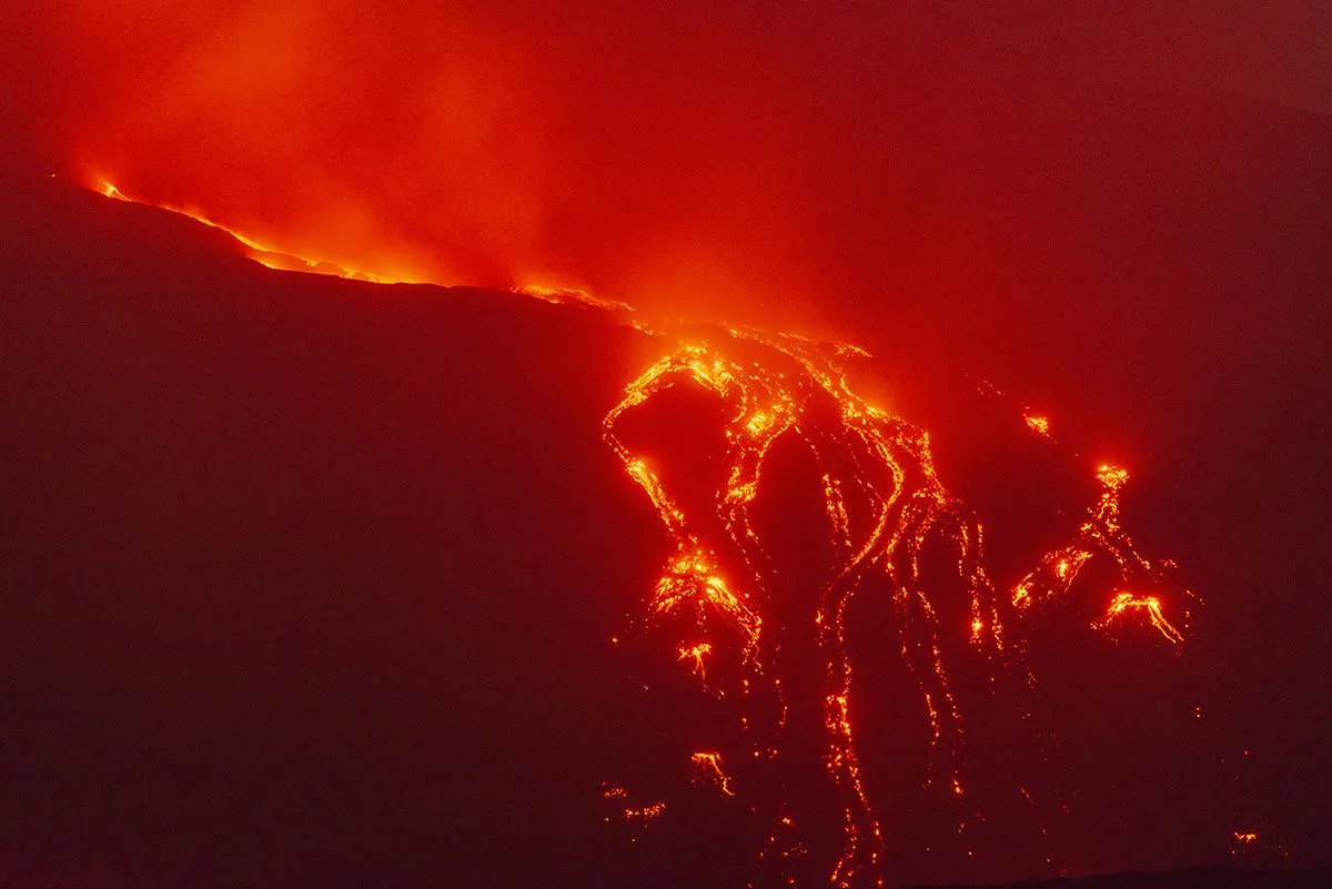 Vulkán, Etna, Olaszország