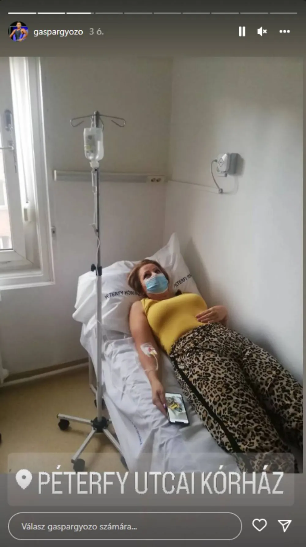 Gáspár Bea a Péterfy Kórházban, Győzike Insta-sztori