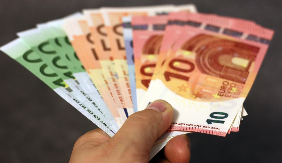 euró, pénz, készpénz