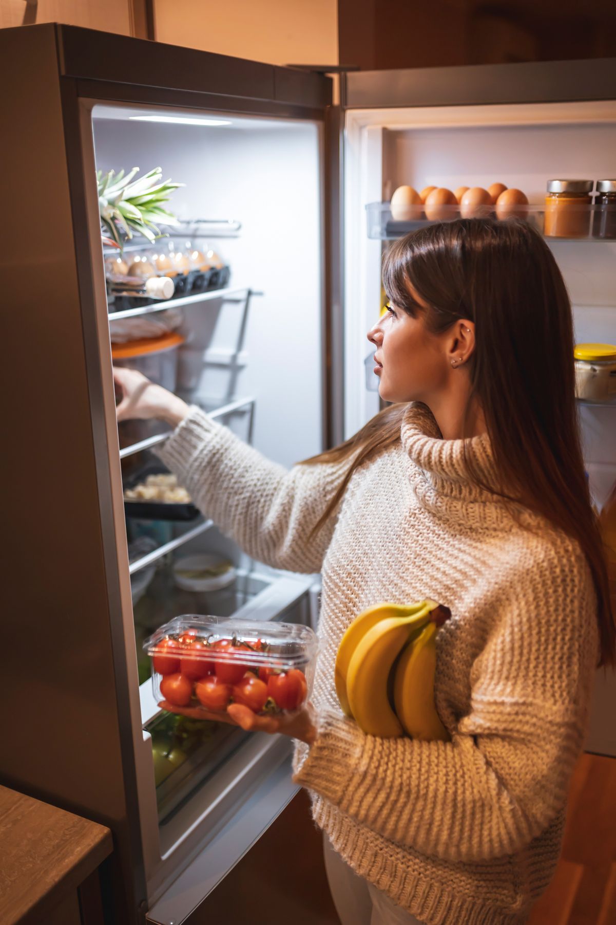 hűtő, hűtőgép, konyha, illusztráció, Shutterstock