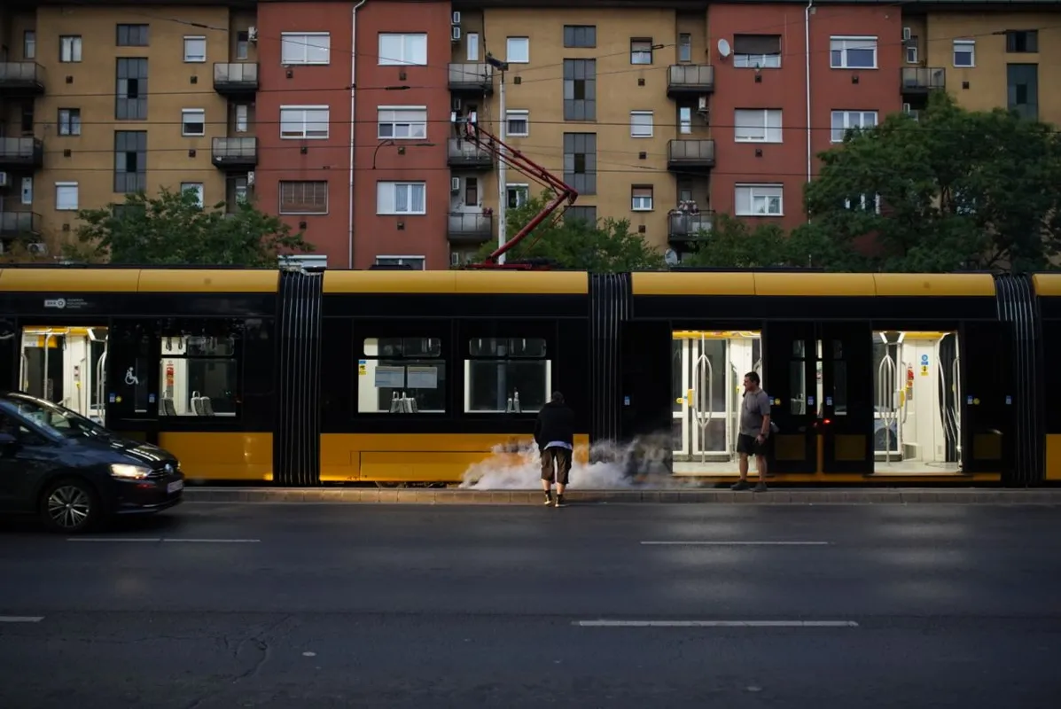 tűz, kigyulladt 1-es villamos, 2022. augusztus 16., Bors