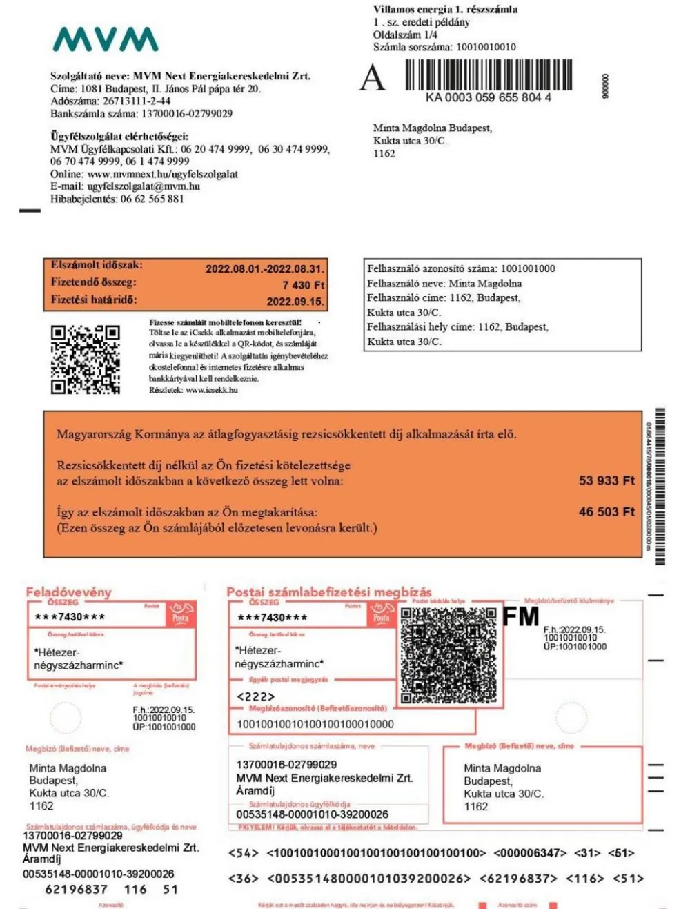 új villanyszámla, kormany.hu