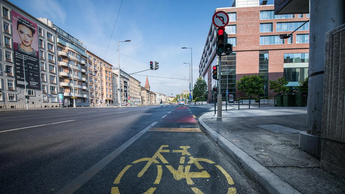 Létrejött a nagykörúti kerékpársáv újbudai folytatása