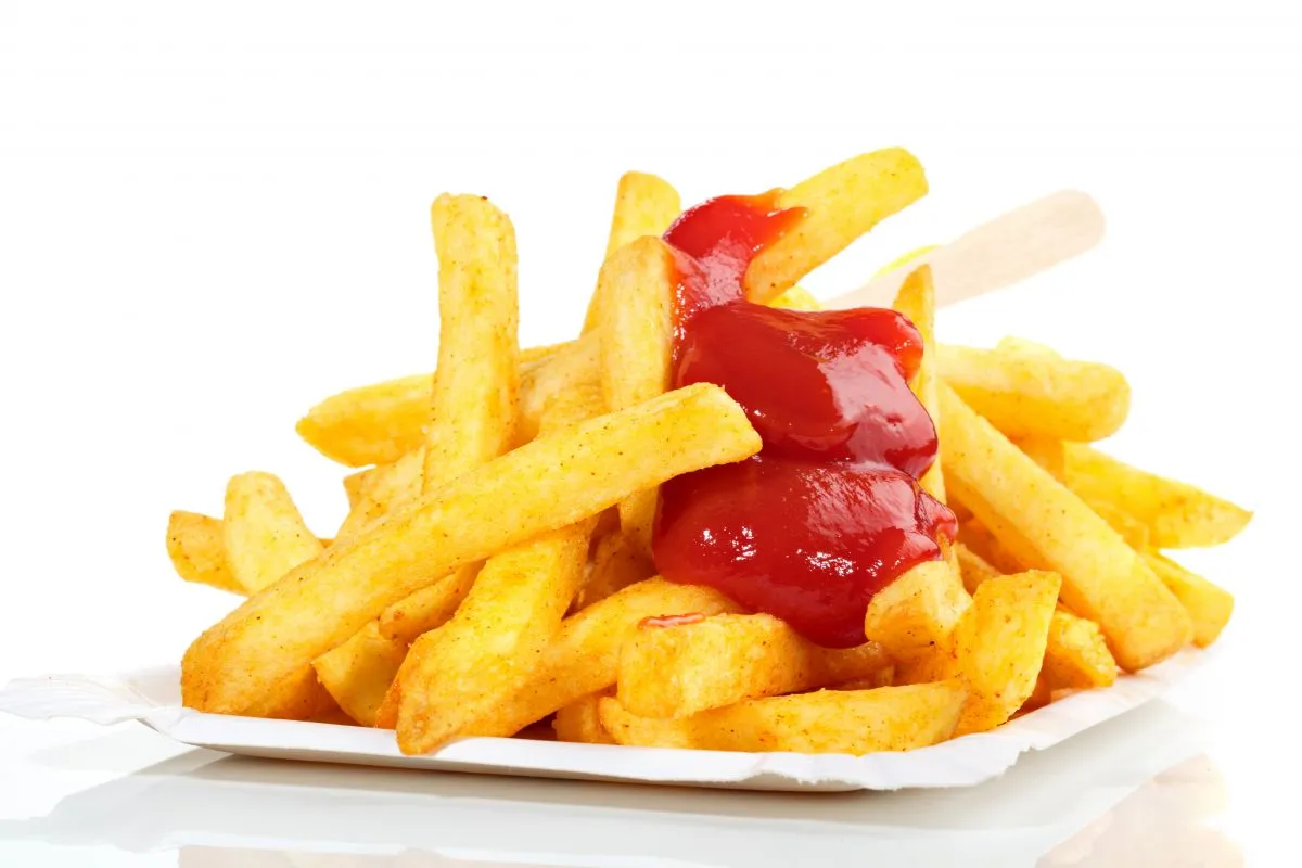 sültkrumpli, kecsap, ketchup
