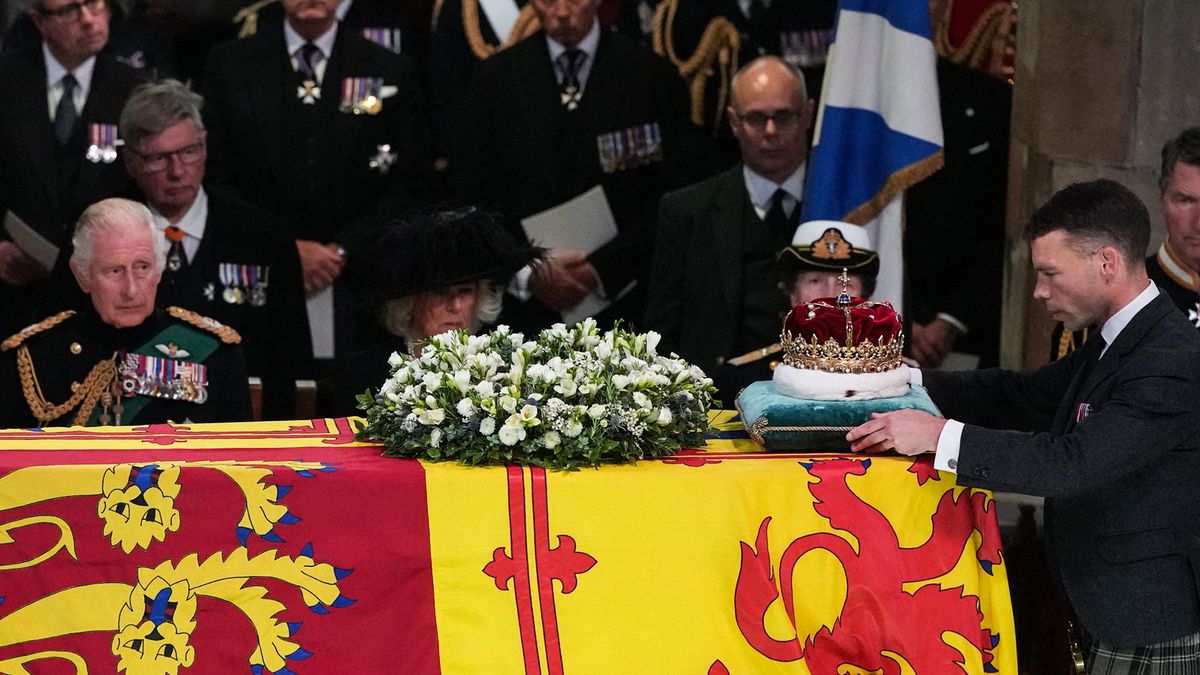 II. Erzsébet királynő koporsója, Edinburgh, AFP