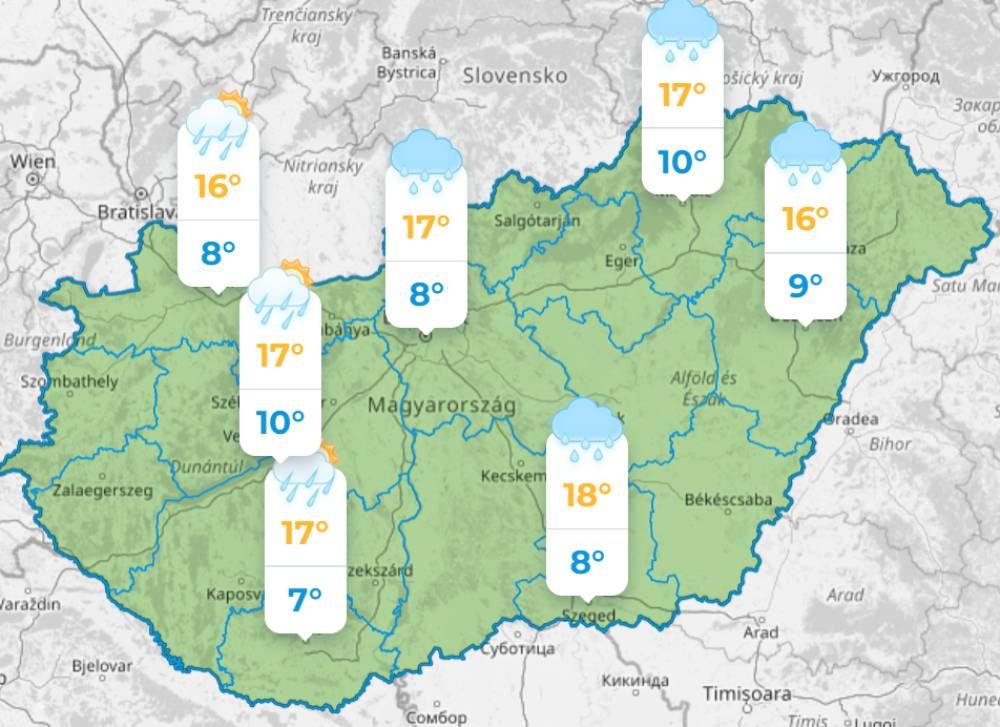 időjárás, vasárnap