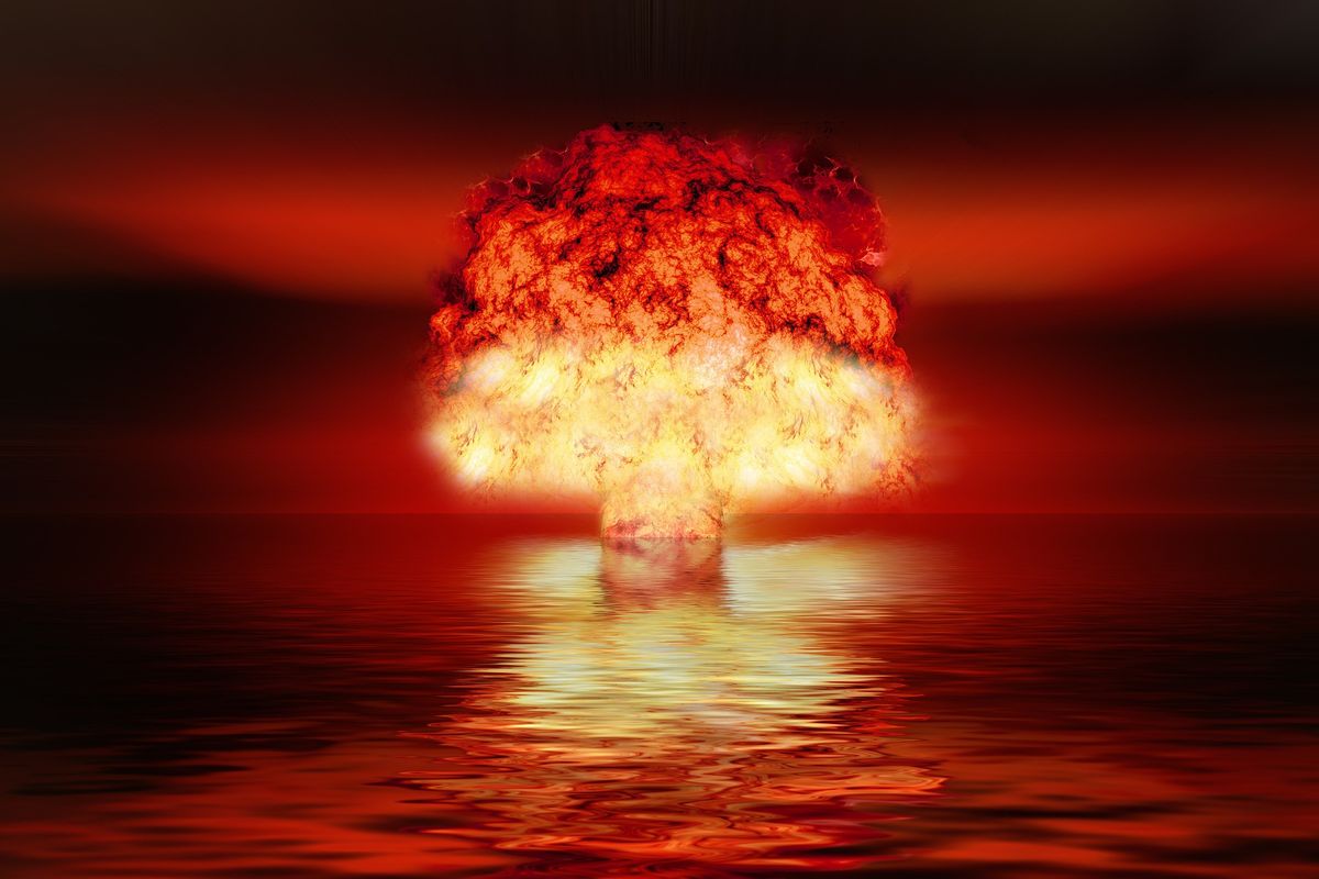 atombomba, atomrobbanás, gombafelhő, bomba, Pixabay illusztráció
