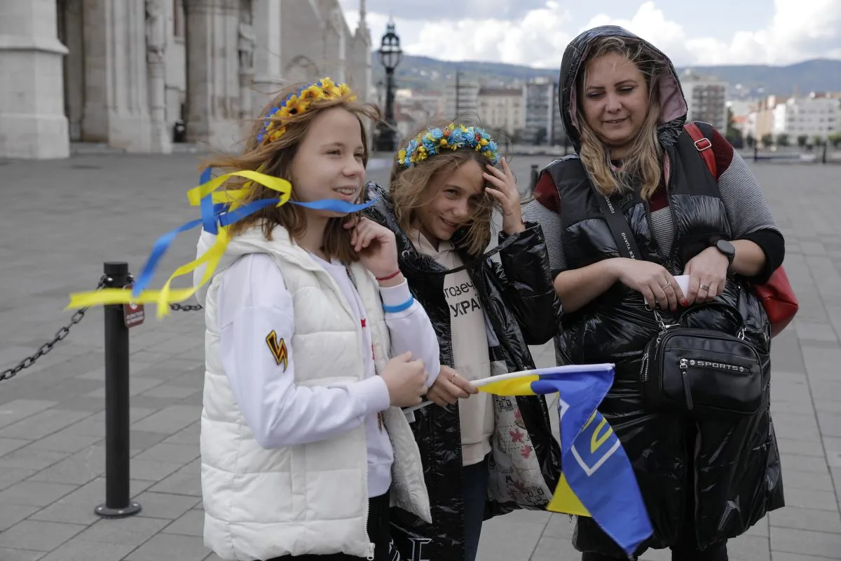 Naszta, Veronika és Julia ukrán menekültek, kirándulás, látogatás, Baptista Szeretetszolgálat