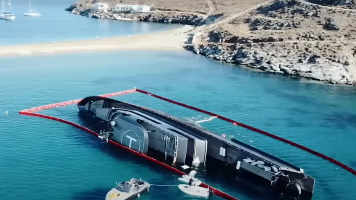 Videó: Egy James Bond-rajongó jachtja süllyedhetett el Görögország partjainál