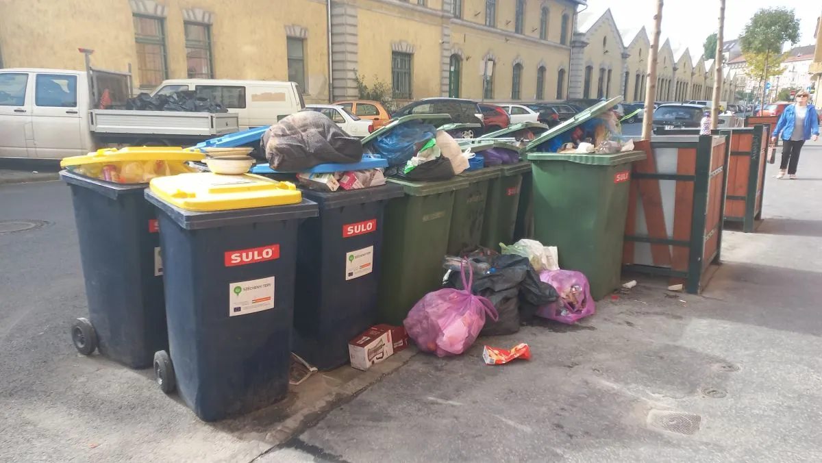 Budapestet elárasztja a szemét