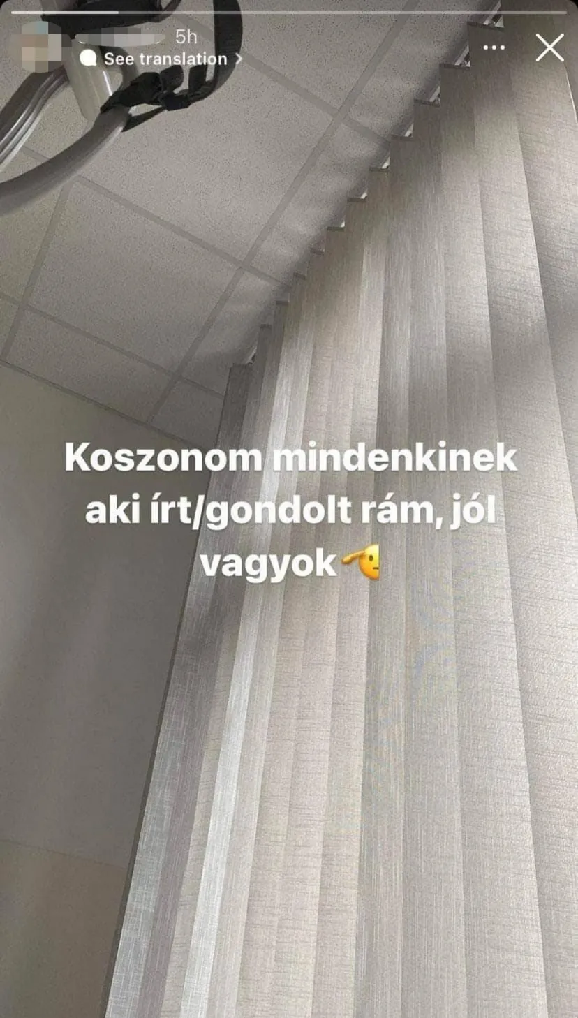I. kerületi iskolai késelés, megkéselt fiú (S. Samu) üzenete, Instagram