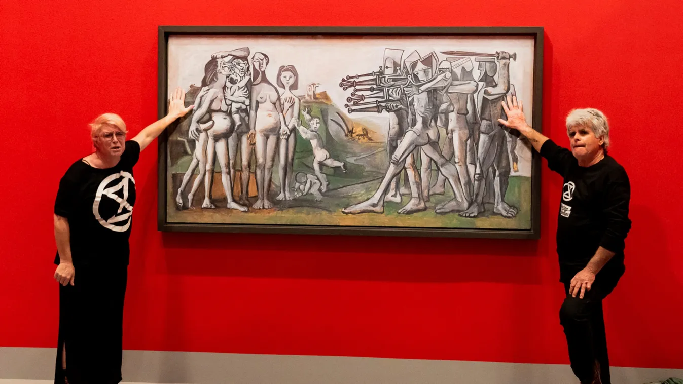 Picasso festményére ragasztották a tenyerüket klímaaktivisták