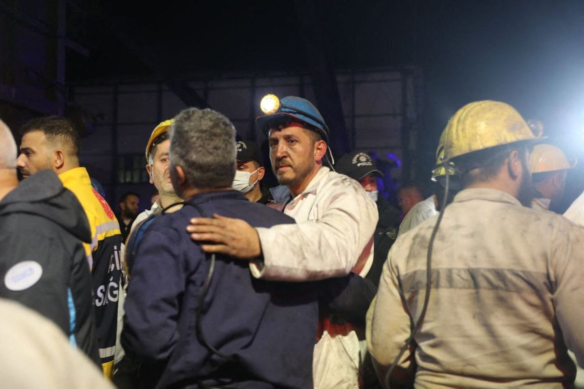 Törökország, bányaomlás, Bartin Fotó: AFP