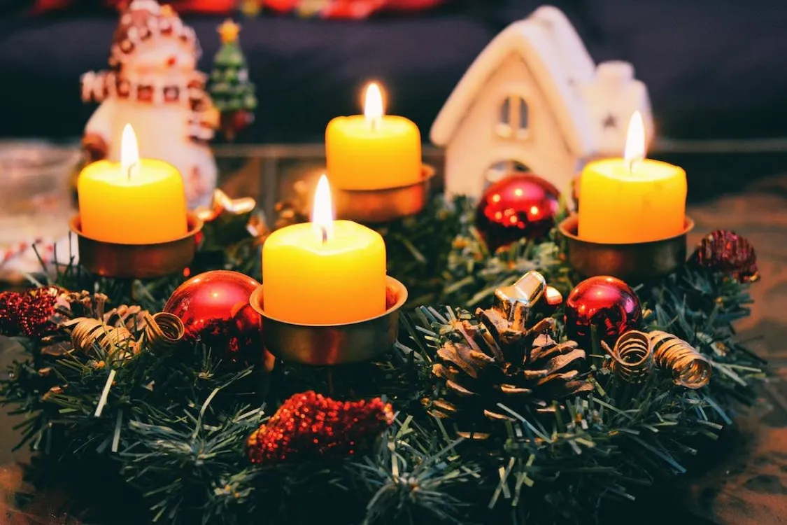 advent, koszorú, gyertya