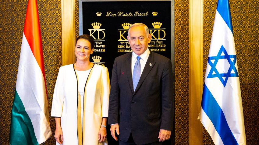 Novák Katalin az izraeli miniszterelnökkel tárgyalt – videó | BorsOnline