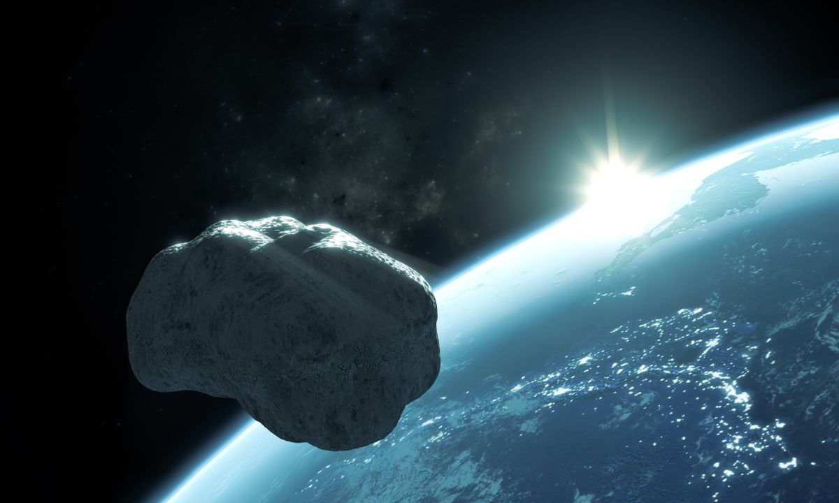 aszteroida, világűr, meteor, űr, Shutterstock illusztráció