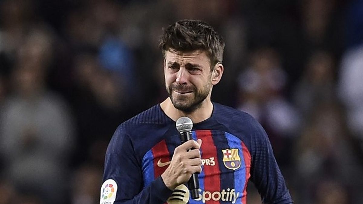 Gerard Pique zokogva búcsúzott