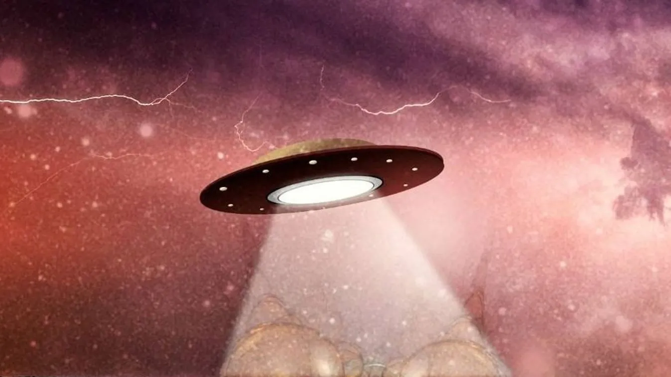ufo, földönkívüli, időutazó, összeesküvés-elmélet, illusztráció