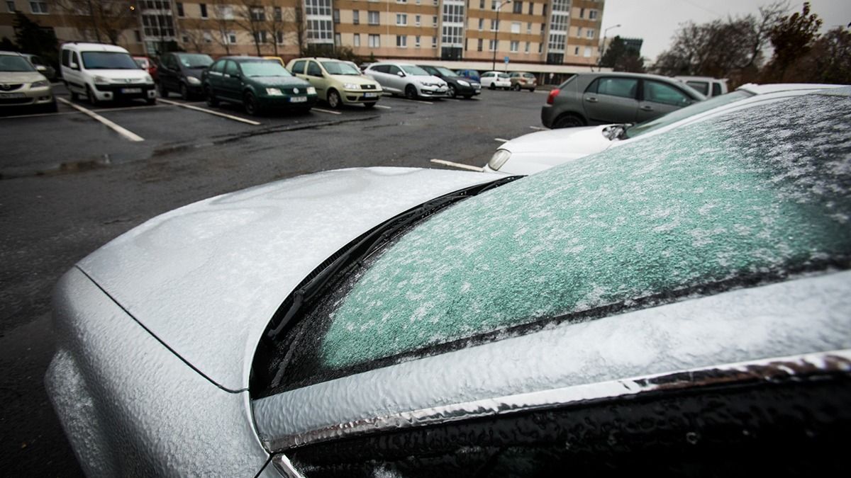 Elsőfokú riasztást adtak ki ónoseső veszélye miatt