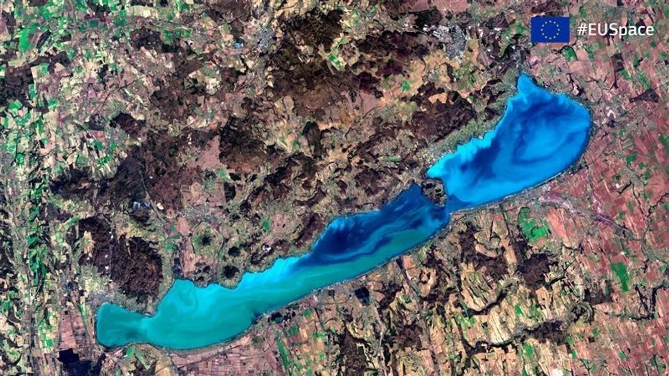 Elképzelhetetlen magasságból készült lenyűgöző fotó a Balatonról
