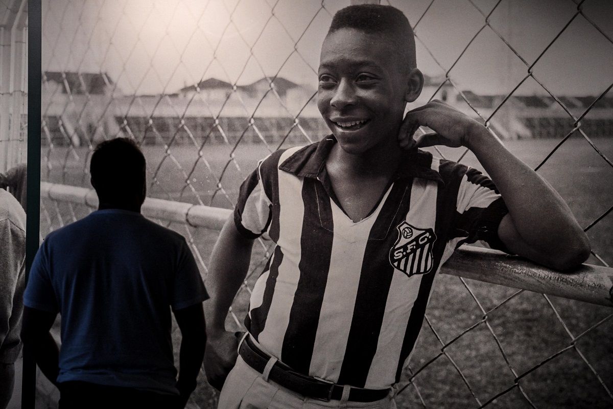 Pelé 15 évesen, már a Santos mezében